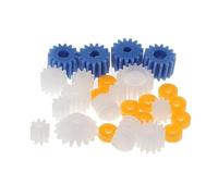 Set di ingranaggi for mandrini in plastica, ingranaggi for motoriduttori, parti fai da te, ingranaggi for riduttori, ruote dentate, ingranaggi for motori fai da te, accessori for giocattoli, 26 pezzi