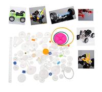 Set di Ingranaggi in Plastica da 85 Pezzi per Progetti Robot Fai-da-Te Accessori in ABS Durevoli per la Realizzazione di Modelli Creativi