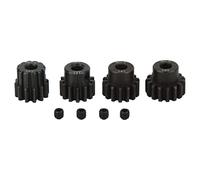 Set di ingranaggi per auto RC, pignone in acciaio legato al cromo-molibdeno 25DP, set di ingranaggi pignone RC aggiornato con quattro opzioni di dentatura, trattato termicamente