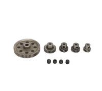 Set di ingranaggi per motore di auto RC 17T, 21T, 26T, 29T, 64T, ingranaggio principale differenziale a denti diritti in ferro per HSP 94107, 94111, 94123, 94170, veicoli RC in