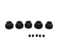 Set di ingranaggi per pignone 48DP, pignone per motore RC 25T, 26T, 27T, 28T, 29T nero, ingranaggi in acciaio legato al cromo-molibdeno antiruggine con viti meccaniche per motore a