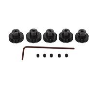 Set di ingranaggi pignone 48DP, 0,53 M, ingranaggi metallici per motore con albero da 3,175 mm, per auto modello RC 1/10; include ingranaggi in acciaio legato al cromo-molibdeno da