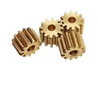 Set di ingranaggi pignone, Confezione da 5 ingranaggi a pignone cilindrico in ottone 0,2 M con denti 20T a 60T e foro 1 mm a(60T 12.4x2mm bore 2mm)