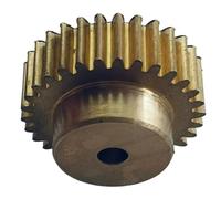 Set di ingranaggi pignone, Ingranaggio cilindrico in ottone con passo 0,7, modulo 25 denti, spessore 5 mm, fori di diverse dimensioni(5MM BORE)