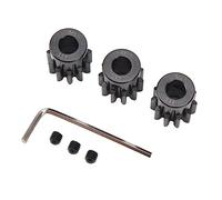 Set di Ingranaggi Pignone Motore per Auto RC da 3 Pezzi Ingranaggi Motore RC, Foro Interno in Acciaio M1.5 8mm Set di Ingranaggi Motore per Auto RC Set di Ingranaggi per Auto RC