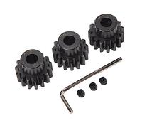 Set di Ingranaggi Pignone Motore per Auto RC da 3 Pezzi Ingranaggi Motore RC, Foro Interno in Acciaio M1.5 8mm Set di Ingranaggi Motore per Auto RC Set di Ingranaggi per Auto RC