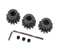 Set di Ingranaggi Pignone Motore per Auto RC da 3 Pezzi Ingranaggi Motore RC, Foro Interno in Acciaio M1.5 8mm Set di Ingranaggi Motore per Auto RC Set di Ingranaggi per Auto RC