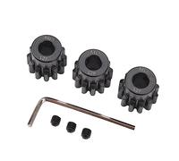 Set di Ingranaggi Pignone Motore per Auto RC da 3 Pezzi Ingranaggi Motore RC, Foro Interno in Acciaio M1.5 8mm Set di Ingranaggi Motore per Auto RC Set di Ingranaggi per Auto RC