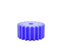 Set di ingranaggi Pinion, 1 pz 54T-100T 1,5 M denti ingranaggio cilindrico in nylon blu ingranaggi di trasmissione piani in plastica(75 Teeth (Bore 10mm))