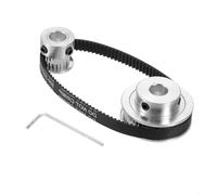 Set di ingranaggi sincroni in alluminio con 20 e 48 denti e foro da 8 mm per una trasmissione precisa della forza in stampanti 3D e macchine CNC, cinghia inclusa