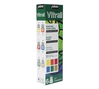 PEBEO Principianti Vitrail-Set di Pittura su Vetro-Trasparente e Brillante-6 Flaconi da 20 ml-Colori Limone + Arancione + Cremosi + Blu Cielo + Chartreuse + Oro, 120 unità