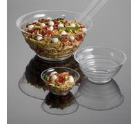 Set Di Insalatiere In Plastica "kristal Family" - Trasparente - 16 Pezzi