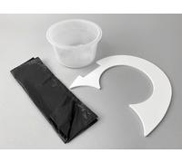 Set di inserti di separazione per WC Flexaport adatto a Dometic Saneo CS in PVC bianco con 100 sacchetti per il riciclaggio 20 my
