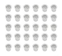 Set di inserti in metallo per candele e decorazioni, in alluminio resistente al calore, mantiene le candele stabili e protegge le superfici (30 pezzi)