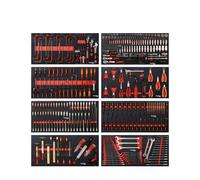 Mephisto Set di 8 inserti con cricchetto, set di cacciaviti, cricchetto ad anello, set di chiavi dinamometriche, set di pinze in inserti morbidi in carbonio Lock