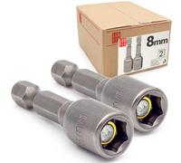 Set di inserti per chiavi a bussola esagonali magnetici, punte per viti a brugola, bit a 6 lati 8mm, confezione da 2
