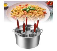 Set di inserti per cottura pasta a 3/4/5 fori, con divisore e colino, strumento di cottura per pasta, tagliatelle, verdure