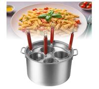 Set di inserti per cottura pasta a 3/4/5 fori, con divisore e colino, strumento di cottura per pasta, tagliatelle, verdure
