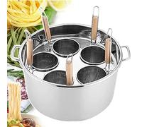 Set di Inserti per cuocipasta Commerciale - Macchina per Cucinare i Noodles in Acciaio Inossidabile per Cucina, Ristorante, Macchina per la Pasta da Tavolo con Filtro per Noodles,