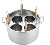 Set di Inserti per cuocipasta con Filtro 3/4/5 Fori, pentola per Pasta in Acciaio Inossidabile e cestello con Inserto per pentole per Cucina Domestica Ristorante Cestello per Utensili da Cucina