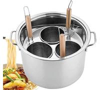 Set di Inserti per cuocipasta con Filtro 3/4/5 Fori, Set di pentole/pentole per Pasta in Acciaio Inossidabile con cestello per Filtro Inserto per Cucina Domestica e Ristorante, cestello a 4 Fori