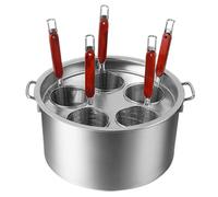 Set di Inserti per cuocipasta in Acciaio Inossidabile - Utensile da Cucina Multi-pentola con cestello per Pasta, Gnocchi e Pasta - Ideale per la Cucina di casa