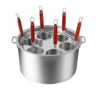 Set di Inserti per cuocipasta in Acciaio Inossidabile - Utensile da Cucina Multi-pentola con cestello per Pasta, Gnocchi e Pasta - Ideale per la Cucina di casa