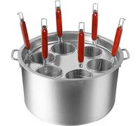 Set di Inserti per cuocipasta, pentola per Pasta in Acciaio Inossidabile con cestello scolapasta, utensile da Cucina Multiuso per Pasta, Gnocchi, Pasta per ristoranti casalinghi