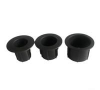 Set di inserti per fori per ombrellone da patio, riduttore in PP nero per pali da 28-48 mm per tavolo da giardino boccola per mobili da esterno per kit stabilizzatore