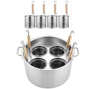 Set di inserti per la cottura della pasta con colino divisorio per una cucina efficiente