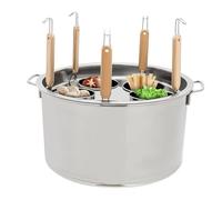 Set di inserti per la pasta, coperchio in acciaio inox e cestello per cucinare in modo efficiente a casa o al ristorante