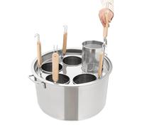 Set di inserti per la pasta in acciaio inox, 4-5 fori, cestello per colino, pentole compatte per casa e ristoranti