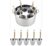 Set di inserti per la pasta - Strumento in acciaio inox per cucinare pasta, tagliatelle e verdure con divisore e colino