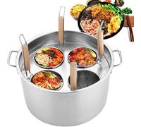 Set di Inserti per pentole per Pasta, pentole in Acciaio Inossidabile e cestello scolapasta per Cucina Domestica, Ristorante, Strumento di Cottura Commerciale