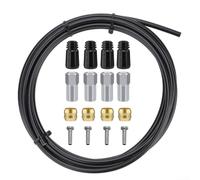 Set di inserti per tubo dell'olio del freno a disco idraulico da 3000 mm per SRAM per TR, include 1 tubo, 4 olive, 4 inserti, 4 viti di pressatura, 4 manicotti in gomma (un set)