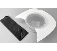 Set di inserti per wc separabili flexaport compatibili con campingaz 20l in pvc con 100 sacchetti riciclabili 20 micron bianco