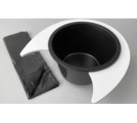 Set di inserti per wc separabili flexaport compatibili con enders / fritz berger comfort / deluxe in pvc con 100 sacchetti riciclabili 20 micron bianco