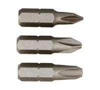Set di inserti standard con intaglio a croce LUX-TOOLS PH1 - PH2 - PH3
