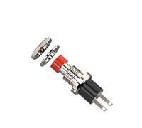 Set di interruttori a pulsante SPST da 1 A 250 V CA - con coperture nere e rosse, 20 pezzi(Black red 20pcs)