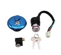 Set Di Interruttori Accensione Con Tappo Serbatoio E Bloccasterzo Per Suzuki Per GN125/H/F Per HJ125-8 Per LF125 Blocco Accensione Motocicletta Interruttore(A Set 6 wires)