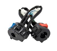 Set di interruttori for manubrio for moto, 1 paio, sinistro e destro, con clacson, indicatori di direzione, faro, avviamento elettrico, 7/8 pollici, universale, impermeabile