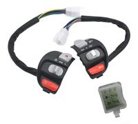 Set di interruttori per moto, 8 pin, materiale PC, sinistra e destra
