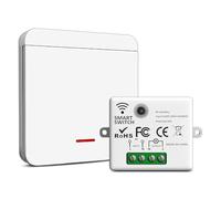 Set di interruttori radio 230V, interruttore di sicurezza con trasmettitore radio e controller ricevitore, interruttore da parete impermeabile per l'interruttore di luce a commutazione alternata fino