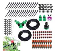 Set di irrigazione da giardino, kit di irrigazione a goccia automatico - di irrigazione regolabile | 98 piedi - Collegamento rapido - Soluzione impermeabile per impianti esterni
