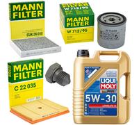 Set Di Ispezione Olio 5L Filtro Olio Vite Di Scarico Per Audi 1 1.0 TFSI 95CV