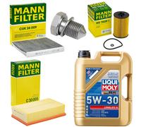 Set Di Ispezione Olio 5L Filtro Olio Vite D'Olio Per Audi Seat Skoda VW