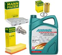 Set Di Ispezione Olio 5L Filtro Olio Vite D'Olio Per Audi Seat Skoda VW