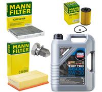 Set Di Ispezione Olio 5L Filtro Olio Vite D'Olio Per Audi Seat Skoda VW