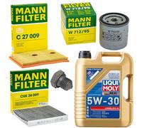 Set Di Ispezione Olio Da 5L Filtro Olio Vite D'Olio Per Audi A3 1.4 140 CV