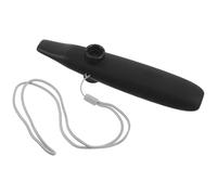 Set di Kazoo a Doppio Foro per Principianti, Nero Abs | 8 Membrane, 1 Bocchino e 1 Laccetto Inclusi, Adatto ad Adulti, per Festival e Raduni All'aperto